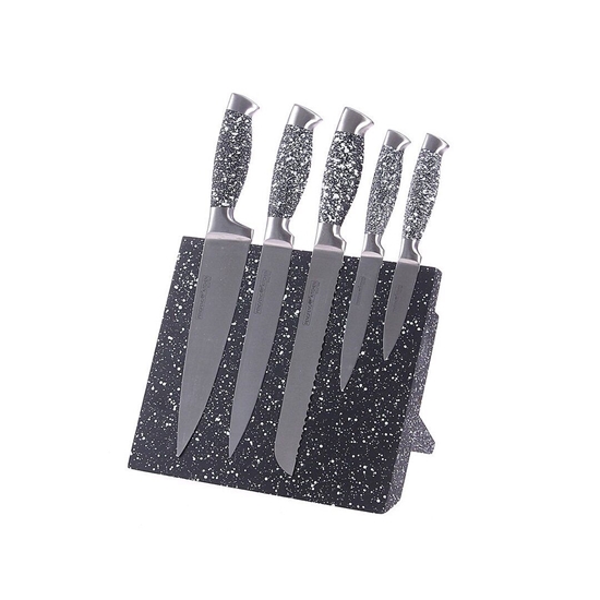 Picture of Knife Block with 5 Knives - 35 x 22 x 7 Cm