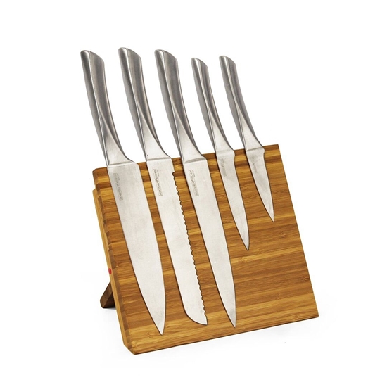 Picture of Knife Block with 5 Knives - 22 x 22.5 Cm