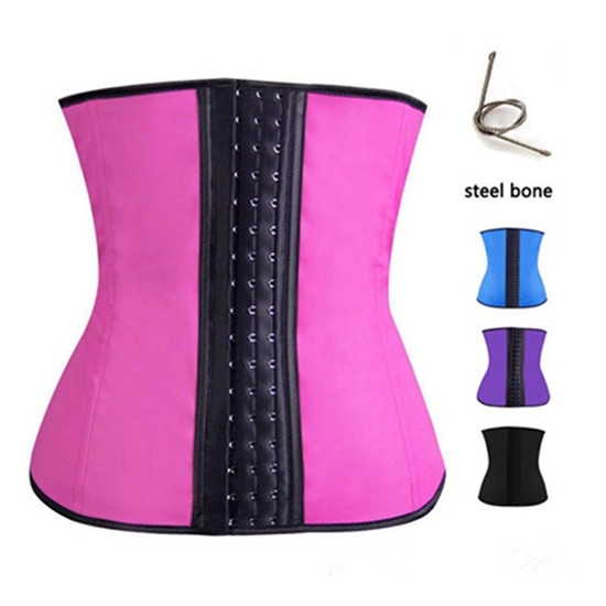 Picture of Latex Waist Corset Girdle Shapewear Pink