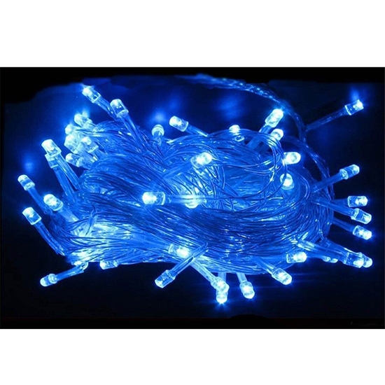 صورة حبل إضاءة منير باللون الأزرق إضاءة LED 