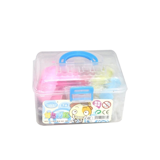 Picture of 7 round box set ultra-light clay color clay plasticine bubble 3d magic clay playdough