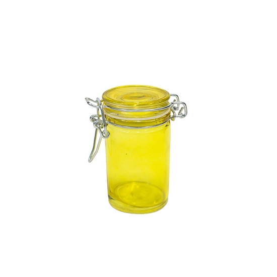 صورة Colored Glass Jar, 100ml - 5 x 5 Cm