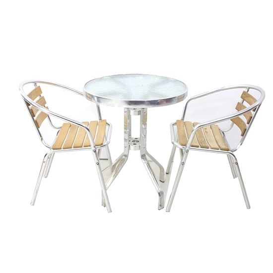 Picture of Small Glass Table with 2 Chairs
