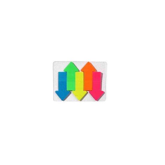 Picture of Shapes Sticky Notes, Arrow Shape, Neon Assorted, Self-Stick Notes