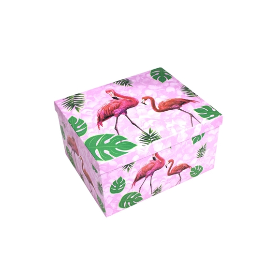 Picture of Flamingo Gift Box - 28 x 24 x 15 Cm