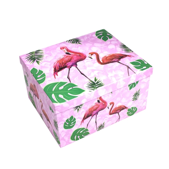 Picture of Flamingo Gift Box - 30 x 25 x 16 Cm