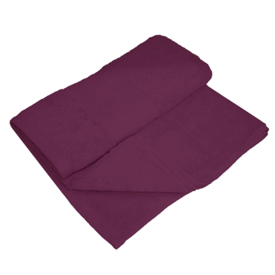 Picture of Shower Towel - Dark Purple - 100% Cotton - 100 x 150 Cm