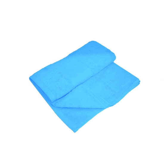 صورة منشفة حمام باللون الأزرق التركوازي - 70 × 140 سم