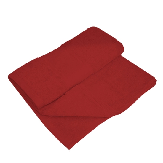 Picture of Shower Towel - Dark Red - 100% Cotton - 100 x 150 Cm