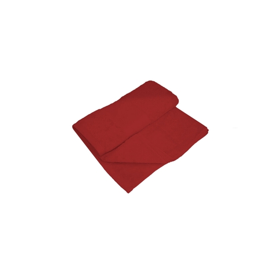 Picture of Hand Towel - Dark Red - 100% Cotton - 70 x 90 Cm