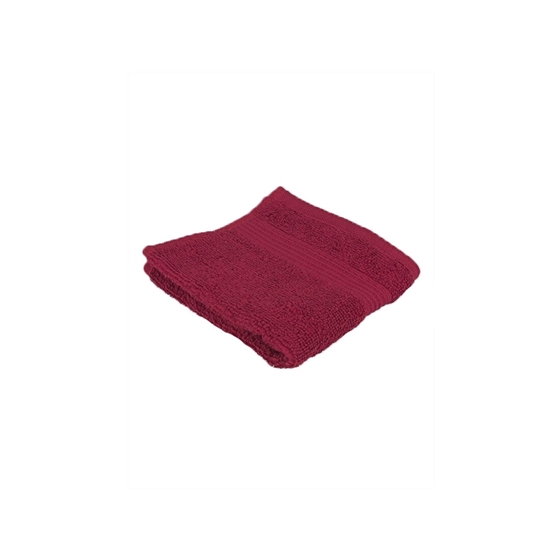 صورة Dark Red - Face Towel - 100% Cotton - 32 x 32 Cm