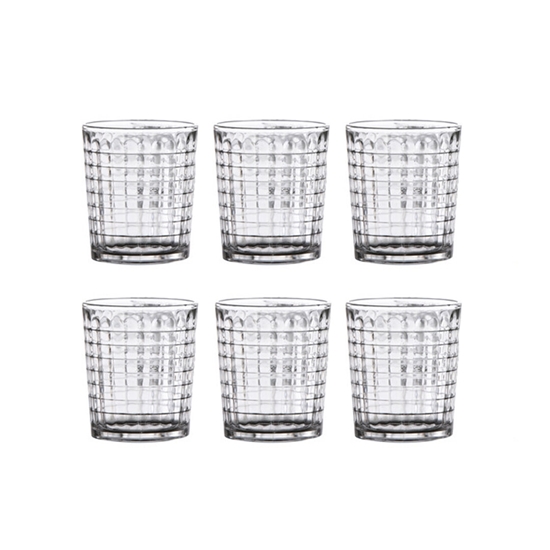 Picture of Set of 6 Tumbler Drinking Glasses - 10 x 8.5 Cm