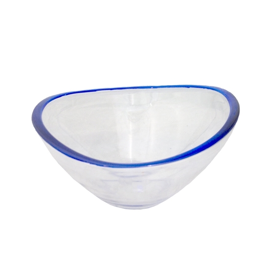 Picture of Glass Bowl with Blue Color - 26.5 x 8.5 Cm