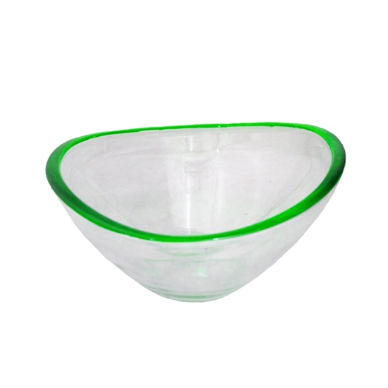 Picture of Glass Bowl with Green Color - 26.5 x 8.5 Cm