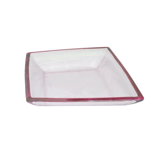 Picture of Glass Bowl with Red Color - 40 x 5 Cm