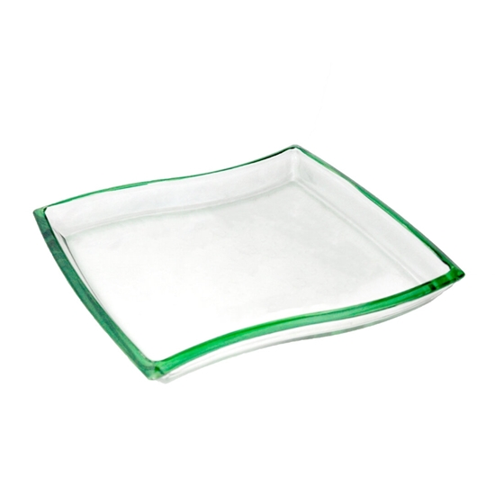 Picture of Glass Bowl with Green Color - 32 x 3.5 Cm