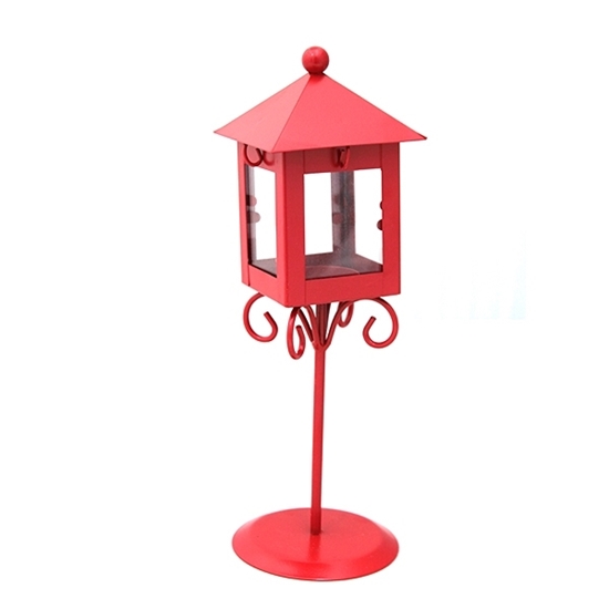 Picture of Iron Lantern Candle Holder - 26 x 9 Cm