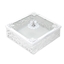 Picture of White & Glass Square Dessert Box with Lid - 25 x 6 Cm