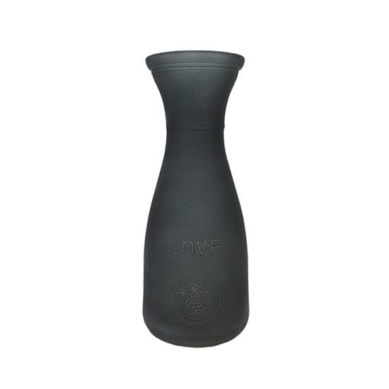 Picture of Black - Frosted Glass Vase - 21 x 7 Cm