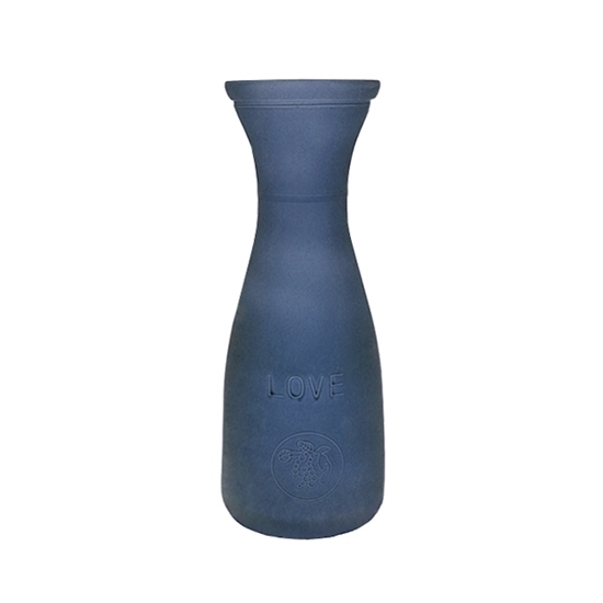Picture of Blue - Frosted Glass Vase - 21 x 7 Cm
