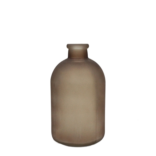 Picture of Brown - Frosted Glass Vase - 17 x 5 Cm