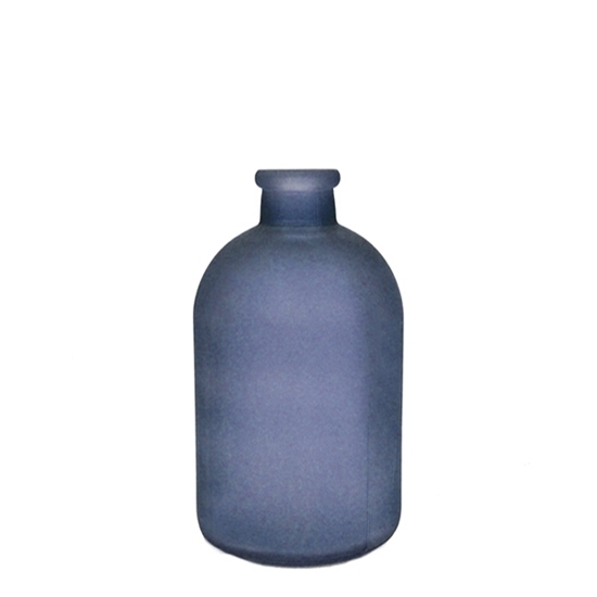 Picture of Blue - Frosted Glass Vase - 17 x 5 Cm