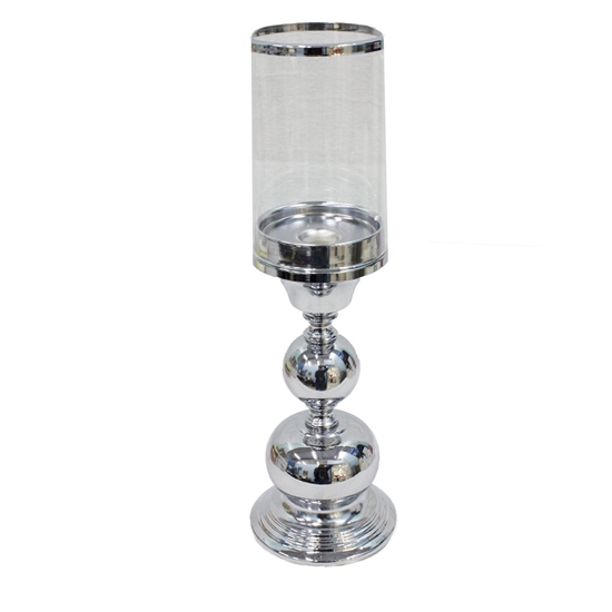 Picture of Candle Holder with Glass Shade - H: 40 Cm