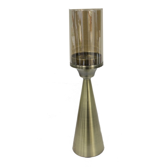 Picture of Candle Holder with Glass Shade - H: 43 Cm