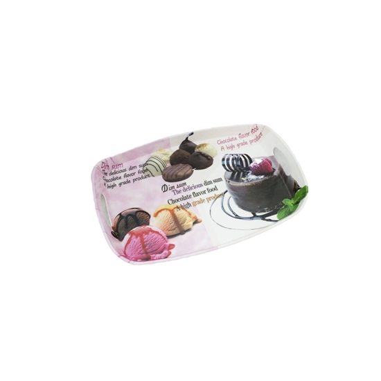 Picture of Printed Serving Melamine Tray -  41 x 28 Cm