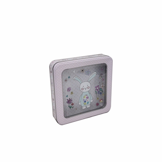 Picture of Square Cookie Tin - 19.5 x 4.5 Cm