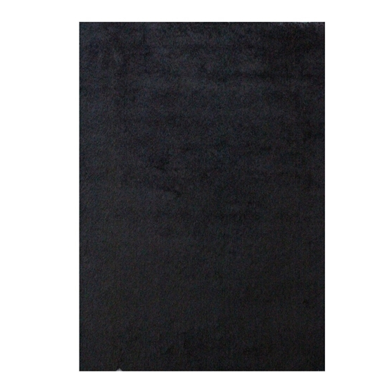 Picture of Black Shaggy Floor Carpet - 140 x 200 Cm