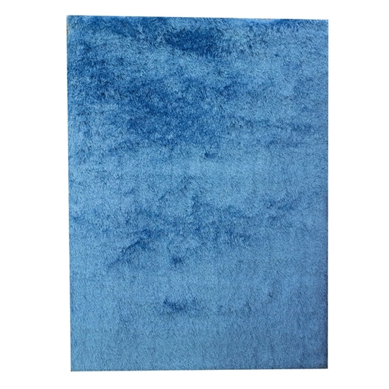 Picture of Blue Shaggy Floor Carpet - 160 x 230 Cm