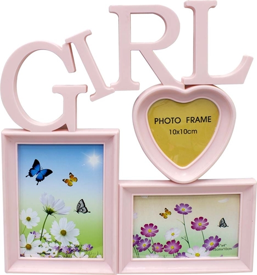 Picture of Girl - Collage frame for 3 photos - 32 x 36 Cm
