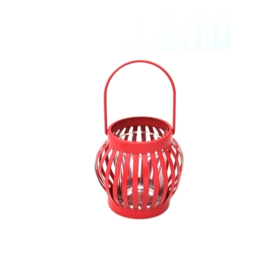 Picture of Iron Lantern Candle Holder with Handle - 7 x 7 Cm