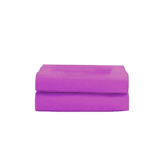 Picture of Single - Cotton & Polyester Purple Fitted sheet - 120 x 200 x 30 Cm