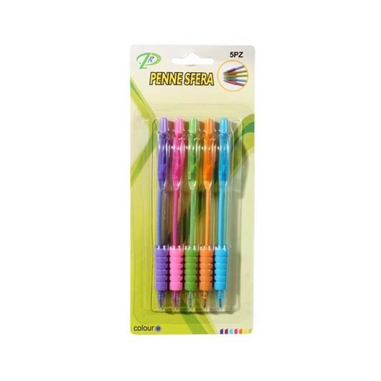 Picture of Ball Pens 5 Pcs (Multicolor)