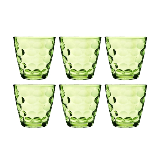 Picture of Beverage Glass Cup Set - Colorful Drinkware for Different Beverage  Set of 6