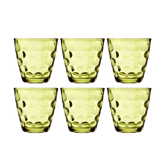 Picture of Beverage Glass Cup Set - Colorful Drinkware for Different Beverage  Set of 6