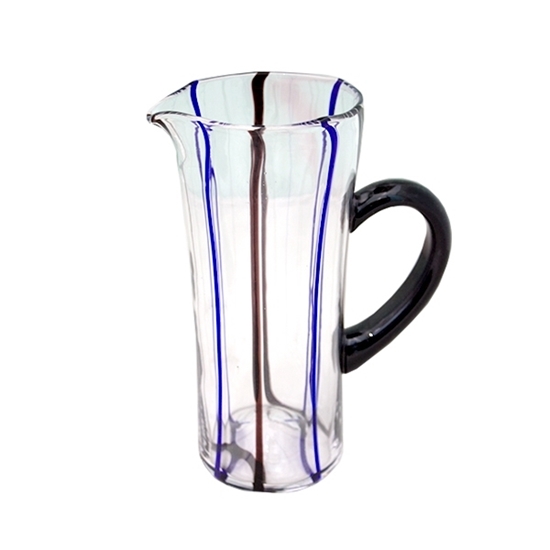 Picture of Jug with Handle and Black Stripes - 12 x 24 Cm
