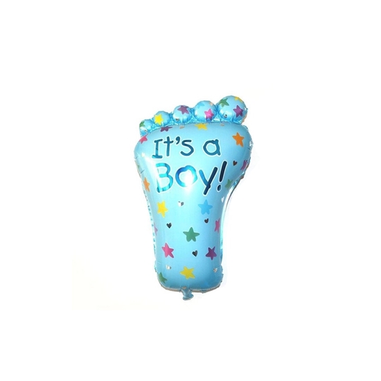 Picture of It's A Boy Foot Balloon for Baby Shower Christening Birthday 79 x 46 cm