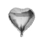 Picture of Silver Heart Shape Helium Balloon - 45.72 Cm