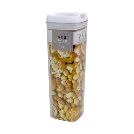 Picture of Square airtight food storage container, 1.9L - L9 x W9 x H30 Cm