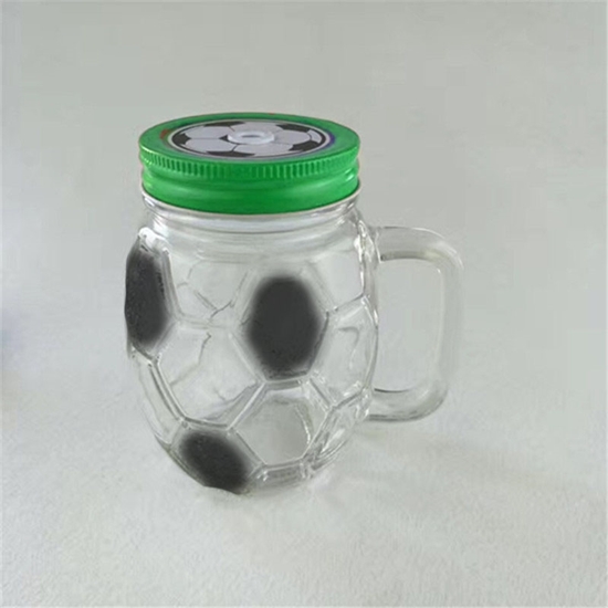 Picture of FOOTBALL GLASS WITH STRAW - 13 x 8 Cm