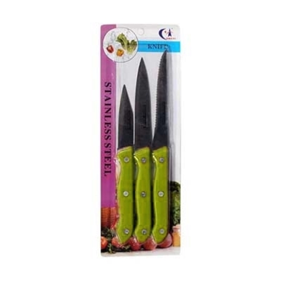 Picture of Stainless Steel Knife, 3 Pcs - 18 Cm, 22 Cm, 23 Cm