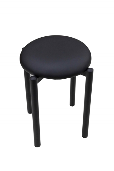 Picture of Stool with Black Seat - 34 x 47 Cm