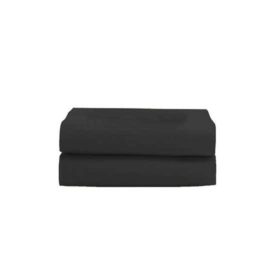 Picture of Queen - Cotton & Polyester Black Fitted sheet - 160 x 200 x 30 Cm