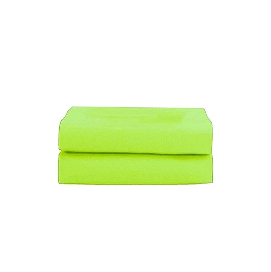 Picture of Single - Cotton & Polyester Lime Green Fitted sheet - 120 x 200 x 30 Cm