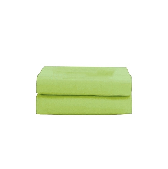 Picture of Single - Cotton & Polyester Light Green Flat Sheet - 185 x 265 Cm