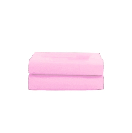 Picture of Single - Cotton & Polyester Candy Pink Flat Sheet - 185 x 265 Cm