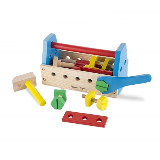 wooden toy tool set